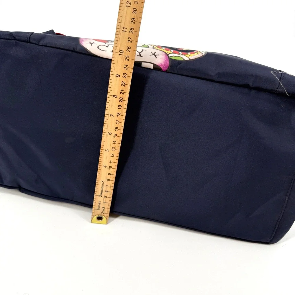 NEW Y2K Ed Hardy Nylon Duffle Bag New York Skull Snake Tattoo Art Streetwear